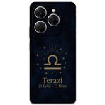 Gramaphone Tecno Spark 20 Pro Uyumlu Terazi Burcu Desenli Telefon Kılıfı + Ekran Koruyucu - 5774