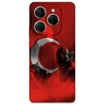 Gramaphone Tecno Spark 20 Pro Uyumlu Türk Bayrağı Desenli Telefon Kılıfı + Ekran Koruyucu - 5854