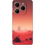 Gramaphone Tecno Spark 20 Pro Uyumlu Uzay Desenli Telefon Kılıfı + Ekran Koruyucu - 5859