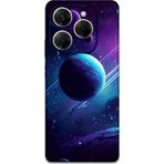 Gramaphone Tecno Spark 20 Pro Uyumlu Uzay Desenli Telefon Kılıfı + Ekran Koruyucu - 5866