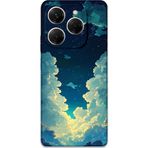 Gramaphone Tecno Spark 20 Pro Uyumlu Uzay Desenli Telefon Kılıfı + Ekran Koruyucu - 5868