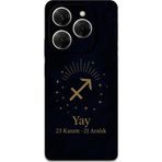 Gramaphone Tecno Spark 20 Pro Uyumlu Yay Burcu Desenli Telefon Kılıfı + Ekran Koruyucu - 5776