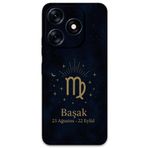 Gramaphone Tecno Spark 20c ile Uyumlu Başak Burcu Desenli Telefon Kılıfı + Ekran Koruyucu - 5773