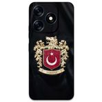 Gramaphone Tecno Spark 20c ile Uyumlu Türk Desenli Telefon Kılıfı + Ekran Koruyucu - 5855