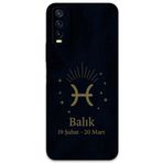 Gramaphone Vivo Y20 ile Uyumlu Balık Burcu Desenli Telefon Kılıfı + Ekran Koruyucu - 5779