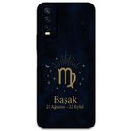 Gramaphone Vivo Y20 ile Uyumlu Başak Burcu Desenli Telefon Kılıfı + Ekran Koruyucu - 5773
