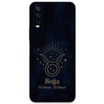 Gramaphone Vivo Y20 ile Uyumlu Boğa Burcu Desenli Telefon Kılıfı + Ekran Koruyucu - 5769