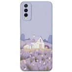 Gramaphone Vivo Y20 ile Uyumlu Çiçek Desenli Telefon Kılıfı + Ekran Koruyucu - 5800