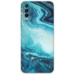 Gramaphone Vivo Y20 ile Uyumlu Mermer Desenli Telefon Kılıfı + Ekran Koruyucu - 5818