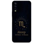 Gramaphone Vivo Y20 Uyumlu Akrep Burcu Desenli Telefon Kılıfı + Ekran Koruyucu - 5775