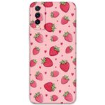 Gramaphone Vivo Y20 Uyumlu Çilek Desenli Telefon Kılıfı + Ekran Koruyucu - 5804