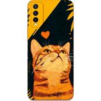 Gramaphone Vivo Y20 Uyumlu Kedi Desenli Telefon Kılıfı + Ekran Koruyucu - 5783