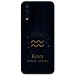 Gramaphone Vivo Y20 Uyumlu Kova Burcu Desenli Telefon Kılıfı + Ekran Koruyucu - 5778