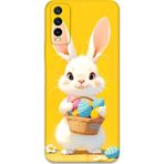 Gramaphone Vivo Y20 Uyumlu Tavşan Desenli Telefon Kılıfı + Ekran Koruyucu - 5806