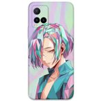 Gramaphone Vivo Y21s ile Uyumlu Anime Desenli Telefon Kılıfı + Ekran Koruyucu - 5743