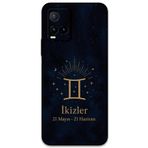 Gramaphone Vivo Y21s ile Uyumlu İkizler Burcu Desenli Telefon Kılıfı + Ekran Koruyucu - 5770