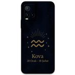 Gramaphone Vivo Y21s ile Uyumlu Kova Burcu Desenli Telefon Kılıfı + Ekran Koruyucu - 5778