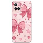 Gramaphone Vivo Y21s ile Uyumlu Kurdele Desenli Telefon Kılıfı + Ekran Koruyucu - 5803