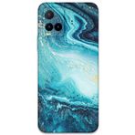 Gramaphone Vivo Y21s ile Uyumlu Mermer Desenli Telefon Kılıfı + Ekran Koruyucu - 5818