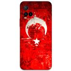 Gramaphone Vivo Y21s ile Uyumlu Türk Bayrağı Desenli Telefon Kılıfı + Ekran Koruyucu - 5847