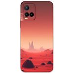 Gramaphone Vivo Y21s ile Uyumlu Uzay Desenli Telefon Kılıfı + Ekran Koruyucu - 5859