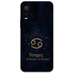 Gramaphone Vivo Y21s ile Uyumlu Yengeç Burcu Desenli Telefon Kılıfı + Ekran Koruyucu - 5771