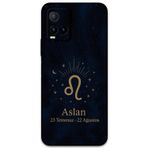 Gramaphone Vivo Y21S Uyumlu Aslan Burcu Desenli Telefon Kılıfı + Ekran Koruyucu - 5772