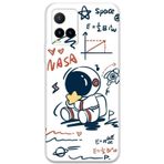 Gramaphone Vivo Y21S Uyumlu Astronot Desenli Telefon Kılıfı + Ekran Koruyucu - 5858