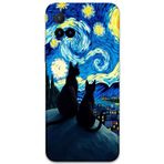 Gramaphone Vivo Y21S Uyumlu Kedi Desenli Telefon Kılıfı + Ekran Koruyucu - 5782