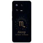Gramaphone Xiaomi Mi 13 ile Uyumlu Akrep Burcu Desenli Telefon Kılıfı + Ekran Koruyucu - 5775