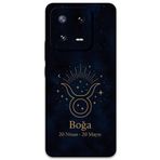 Gramaphone Xiaomi Mi 13 ile Uyumlu Boğa Burcu Desenli Telefon Kılıfı + Ekran Koruyucu - 5769