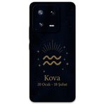 Gramaphone Xiaomi Mi 13 ile Uyumlu Kova Burcu Desenli Telefon Kılıfı + Ekran Koruyucu - 5778
