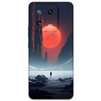 Gramaphone Xiaomi Mi 13 ile Uyumlu Uzay Desenli Telefon Kılıfı + Ekran Koruyucu - 5861