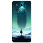 Gramaphone Xiaomi Mi 13 ile Uyumlu Uzay Desenli Telefon Kılıfı + Ekran Koruyucu - 5864