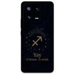 Gramaphone Xiaomi Mi 13 ile Uyumlu Yay Burcu Desenli Telefon Kılıfı + Ekran Koruyucu - 5776