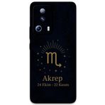 Gramaphone Xiaomi Mi 13 Lite ile Uyumlu Akrep Burcu Desenli Telefon Kılıfı + Ekran Koruyucu - 5775