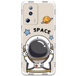 Gramaphone Xiaomi Mi 13 Lite ile Uyumlu Astronot Desenli Telefon Kılıfı + Ekran Koruyucu - 5865