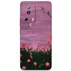 Gramaphone Xiaomi Mi 13 Lite ile Uyumlu Çiçek Desenli Telefon Kılıfı + Ekran Koruyucu - 5793