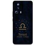 Gramaphone Xiaomi Mi 13 Lite ile Uyumlu Terazi Burcu Desenli Telefon Kılıfı + Ekran Koruyucu - 5774
