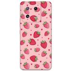 Gramaphone Xiaomi Mi 13 Pro ile Uyumlu Çilek Desenli Telefon Kılıfı + Ekran Koruyucu - 5804
