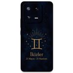 Gramaphone Xiaomi Mi 13 Pro ile Uyumlu İkizler Burcu Desenli Telefon Kılıfı + Ekran Koruyucu - 5770