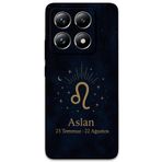 Gramaphone Xiaomi Mi 14 Pro ile Uyumlu Aslan Burcu Desenli Telefon Kılıfı + Ekran Koruyucu - 5772