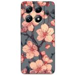 Gramaphone Xiaomi Mi 14 Pro ile Uyumlu Çiçek Desenli Telefon Kılıfı + Ekran Koruyucu - 5801