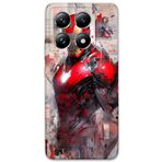 Gramaphone Xiaomi Mi 14 Pro ile Uyumlu İronman Desenli Telefon Kılıfı + Ekran Koruyucu - 5828