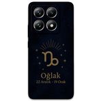 Gramaphone Xiaomi Mi 14 Pro ile Uyumlu Oğlak Burcu Desenli Telefon Kılıfı + Ekran Koruyucu - 5777