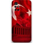 Gramaphone Xiaomi Redmi 10 Uyumlu Atatürk Desenli Telefon Kılıfı + Ekran Koruyucu - 5848