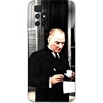 Gramaphone Xiaomi Redmi 10 Uyumlu Atatürk Desenli Telefon Kılıfı + Ekran Koruyucu - 5850