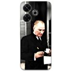 Gramaphone Xiaomi Redmi 13 ile Uyumlu Atatürk Desenli Telefon Kılıfı + Ekran Koruyucu - 5850