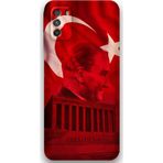 Gramaphone Xiaomi Redmi 9T Uyumlu Atatürk Desenli Telefon Kılıfı + Ekran Koruyucu - 5848