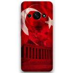 Gramaphone Xiaomi Redmi A3 ile Uyumlu Atatürk Desenli Telefon Kılıfı + Ekran Koruyucu - 5848